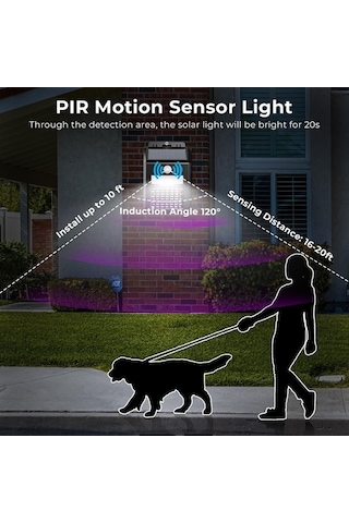 Besthome1 Kahverengi Güneş Enerjili Böcek Yakalayıcı, Gece Işıklı, Su Tamamen Geçirmez, Dayanıklı Ve Kolay Yerleştirilebilir
