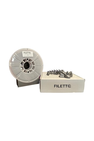 Filetto Pla+ Filament 1.75 MM 1 KG - Gümüş Gri