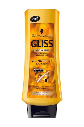 Schwarzkopf Gliss Oil Nutritive Kolay Kırılan Uzun Saçlar İçin Saç Kremi 400 ML