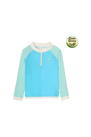 Kietla Uv Korumalı Uzun Kollu Tişört Mayo Blue Striped Mavi