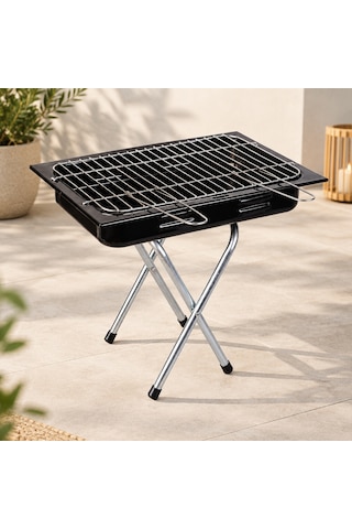 50 Cm Portatif Ayaklı Mangal Bordo