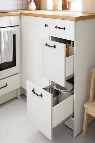 Ikea Beyaz Dayanıklı Mutfak Dolabı 40 Cm Dekoratif Beyaz