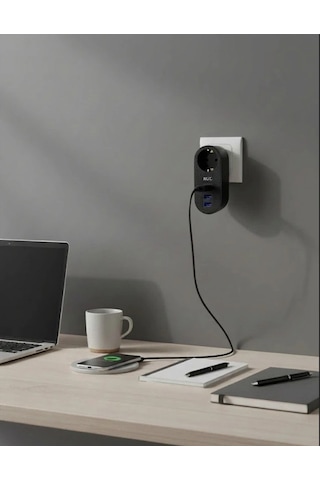 Ftr-07 2xusb 1xtypec Termal Akım Korumalı Isıya Dayanıklı Tekli Priz 0 M