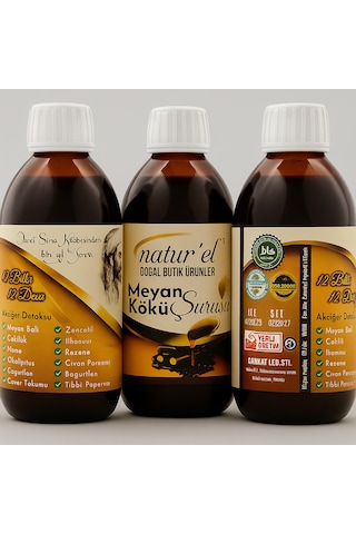 Natur'el Meyan Kökü Şurubu