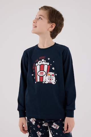 Rolypoly Erkek Çocuk Uzun Kol Pijama Takım Lacivert-1744 Lacivert