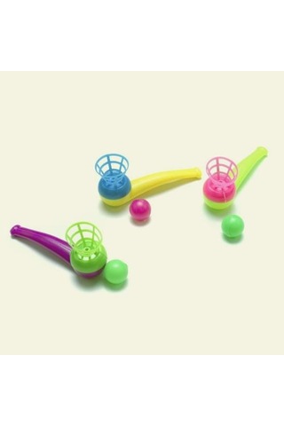 Pipo Şeklinde Üflemeli Top 5 Adet