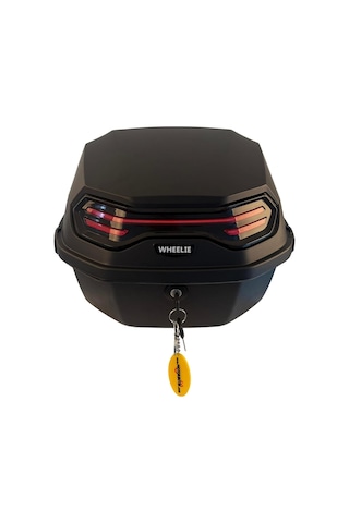 Xt08-fs 32 Litre Motosiklet Arka Çanta Mat Siyah Su Geçirmez Abs Top Case Çift Kilitleme Üniversal Diğer