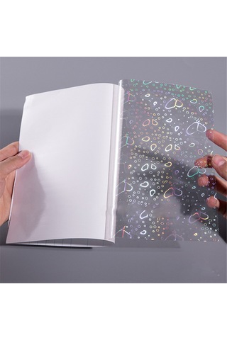 Hombey 20 Adet A4 Boy 210x297mm Parlak Tozlu Soğuk Lamine Film - Otomatik Yapışkan, Makine Gerektirmeyen, Fotoğraf/ Belgeler İçin Koruyucu Folyo