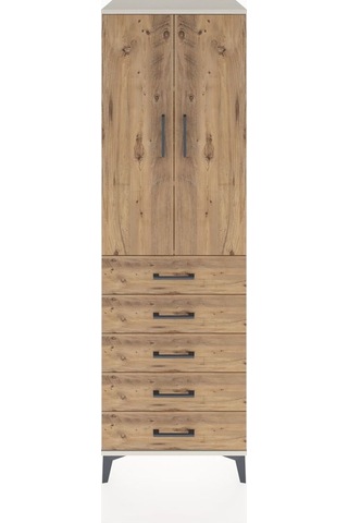 Hyperion Dolap 3 Raflı 5 Çekmeceli 2 Kapaklı 60x44x195 Aytaşı... Aytaşı