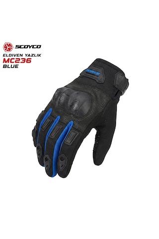 Scoyco Mc236 Yazlık Eldıven Siyah-mavi