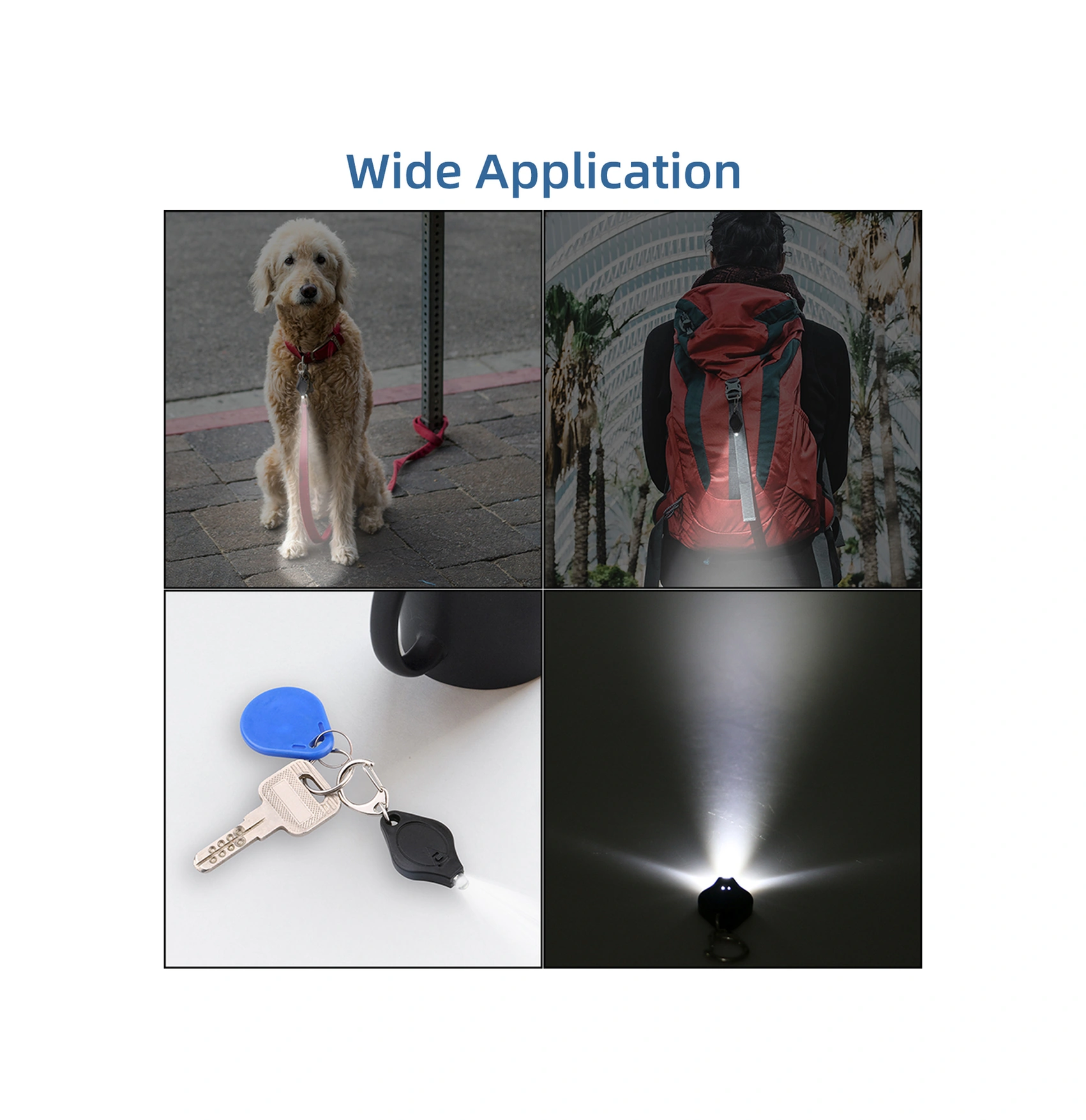 Yuntech01 10 Adet Kırmızı Anahtar Zinciri Feneri, Beyaz Led Işık, Basma/kaydırmalı Anahtar, Cr2032 Pil Dahil, 60x22x8mm Boyut Kırmızı