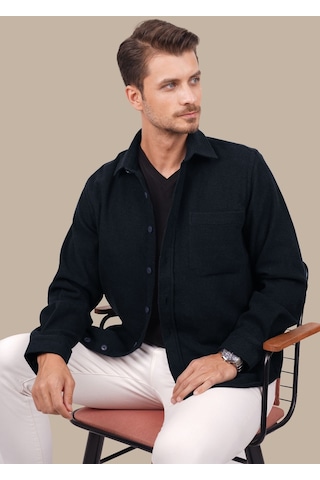 Lacivert Düz Oversize Geniş Kalıp Kalın Oduncu Hediye Kutulu Gömlek 001 Lacivert Düz Oversize Geniş Kalıp Kalın Oduncu Hediye Kutulu Gömlek 001