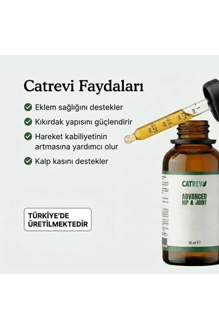 Catrevi Kedi Eklem Ve Hareket - Sıvı Glukozamin Msm İçeren Güçlendirici Takviye Destekleyici Hip&joint Damla 30ml