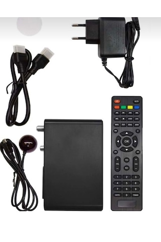 Amstrad 1300M Hem Hd Hem Scart Çıkışlı Usb'li Kasalı Mini Uydu Alıcısı