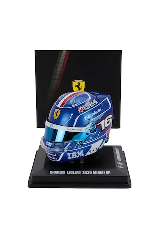 Looksmart Ferrari Sf-25 Charles Leclerc Miami Gp 2025 Diecast Kask 1/5