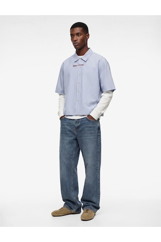 Koton Normal Bel Pamuklu Cepli Vintage Straight Fit Jean Pantolon İndigo Stone 6sam40150nd İndigo - Taş