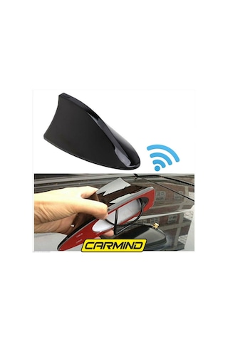 Otomarketin Carmind Elektirikli Köpek Balığı Shark Anten Siyah