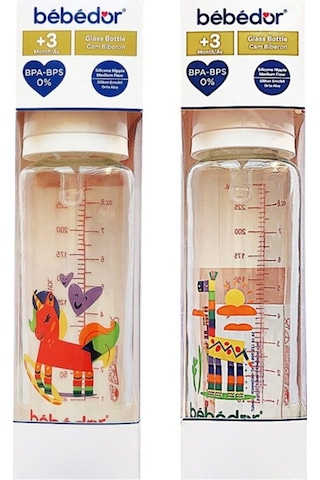 Bebedor Desenli Cam Biberon 250 ML 31302