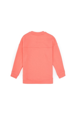 U.S. Polo Assn. Kız Çocuk Neon Pembe Bisiklet Yaka Sweatshirt 50317991-VR105