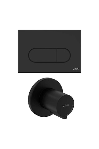 VitrA Root Round Kumanda Paneli Ve Stop Valf Seti Mat Siyah 800-2036 Diğer