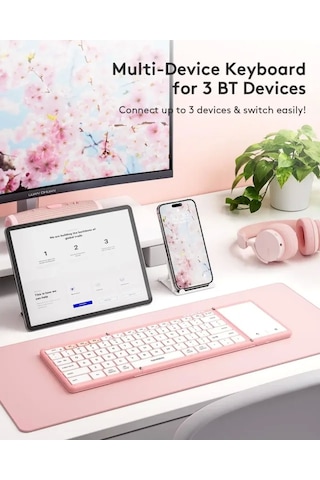 Samsers Touchpadli Katlanabilir Bluetooth Klavye