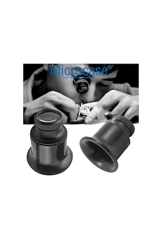Microcase Saatçi Tamirci Göz Büyüteci 20X Siyah - Al2545