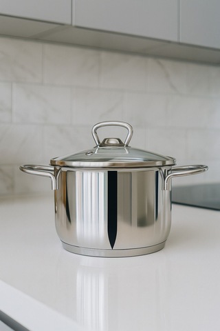 Valensiya 6 Parça 304 Kalite Paslanmaz Çelik Güveç Tencere Seti Cam Kapaklı 14-16-18 Cm Gri