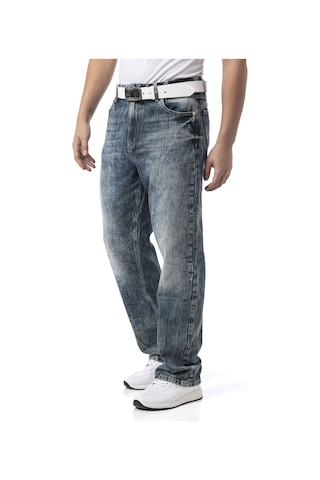 Cd903 Men S Baggy Fit Jeans Blue