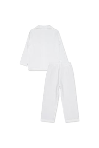 Civil Girls Düz 6-9 Yaş Pijama Takımı Ekru