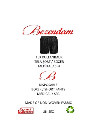 Bezendam Tek Kullanımlık Tela Şort Spa Şort Boxer