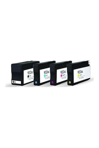 Hp Uyumlu Muadil Kartuşlar, 1 Takim 4 Adet Bk Hp 932xl/933xl Uyumlu Kartuşlar - Hp 6700/6100/ 7510/7110/ 7610/7612 U