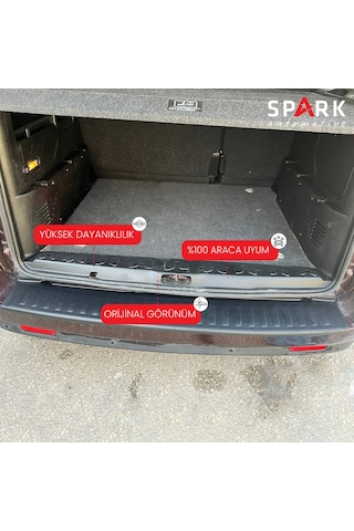 Fiat Doblo 2010-2023 Yıl Aralığı Uyumlu Arka Tampon Eşiği Mat Siyah
