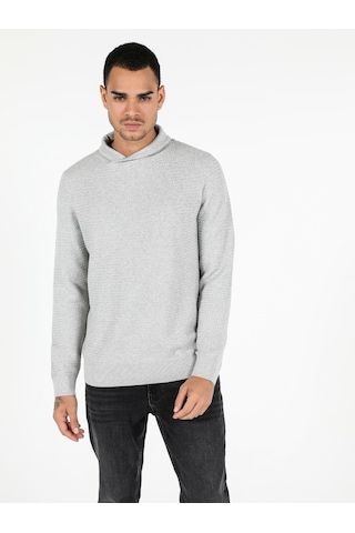Colin's Regular Fit Sal Yaka Erkek Gri Kazak CL1051638_Q1.V2_GRA