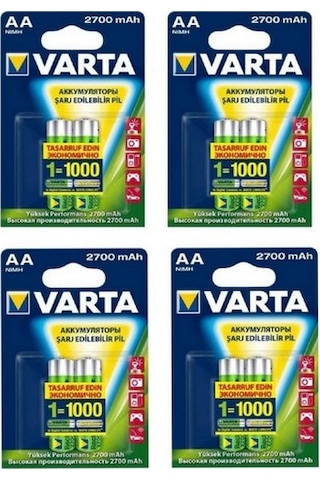 Varta 2700 Mah Aa Şarjlı Pil 8 Adet