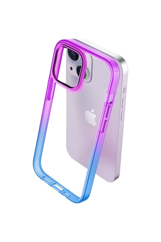 Buff Apple Uyumlu iPhone 14 Plus Air Bumper Rainbow Kilif 560957132