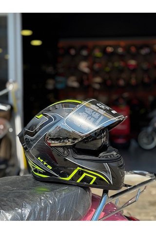 Mts Fullface Kask Ece2206 Sertifikalı Güneş Vizörlü Açık Beyaz