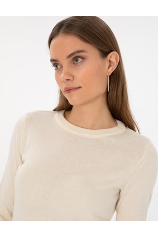 Pierre Cardin Kadın Ekru Kazak /triko 50315758-vr019 Ekru