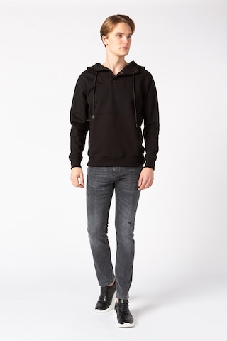 Vigoss Erkek Kapşonlu Sweatshırt 62136-30034 - Siyah
