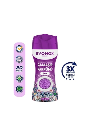 Evonox Clean Granül Çamaşır Parfümü & Çamaşır Yumuşatıcı Paris 210 Gr Tekli