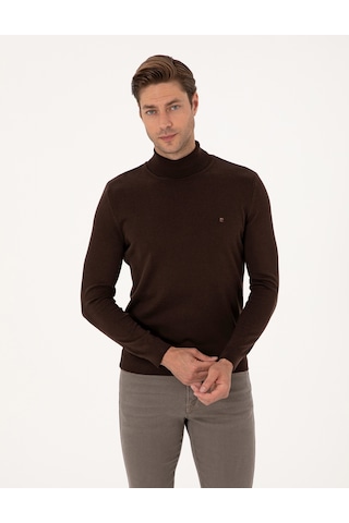 Pierre Cardin Erkek Koyu Kahverengi Kazak /triko 50314202-vr084 Koyu Kahverengi