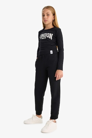 Defacto Standart Fit Basic Düz Beli Lastikli Okul Kız Çocuk Jogger Eşofman Altı Y1226a625aubk81 - Siyah