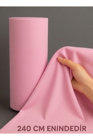 240 Cm En Metrelik Kumaş Kaliteli, Şık Ve Çok Amaçlı Kullanım Perde, Ev Tekstili, Dekorasyon Pembe