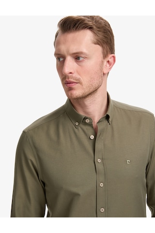 Pierre Cardin Erkek Haki Gömlek Desenli 50325365-vr027