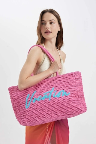 DeFacto Kadın Hasır Omuz Çantası B9076AXNSPN1 Pembe