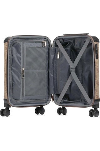 Guess Kadın Kahverengi Berta 18 İnç 8 Teker Bavul Kahverengi