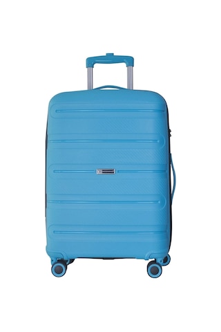 Vegmann Polipropilen Pp Atlas Mavi Orta Boy Valiz Mavi