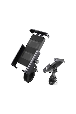 Bisiklet Gidon Cep Telefonu Tutucu Raf 360 Derece Dönebilen Motosiklet Scooter Akıllı Telefon Standı Metal Braket Çok Renkli