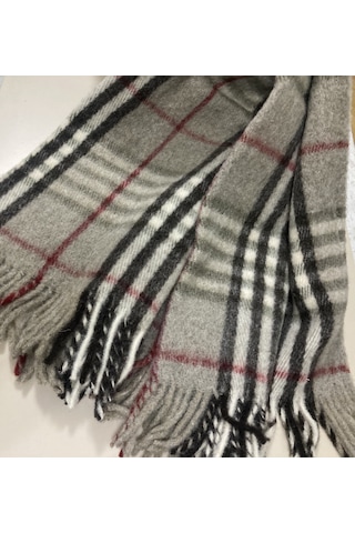 Gençev Home &Selin& %100 Saf Yün Scotch Battaniye Battal Boy Çok Renkli