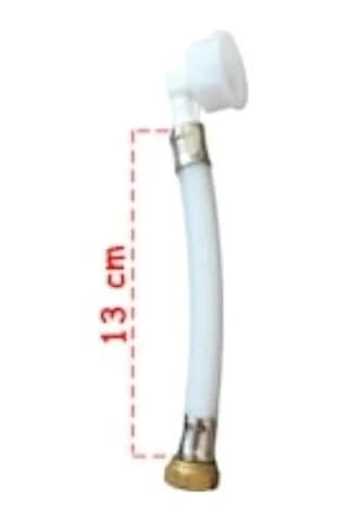 Visam Gömme Rezervuar Flex Hortum 3/8-1/2 13 Cm Beyaz