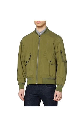 Tommy Hilfiger Erkek Authentıc Bomber Ceket Yeşil